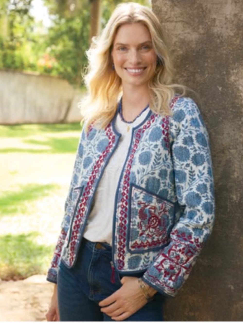 NWOT Sundance Jubileo Utility embroidered quilted Jacket size M